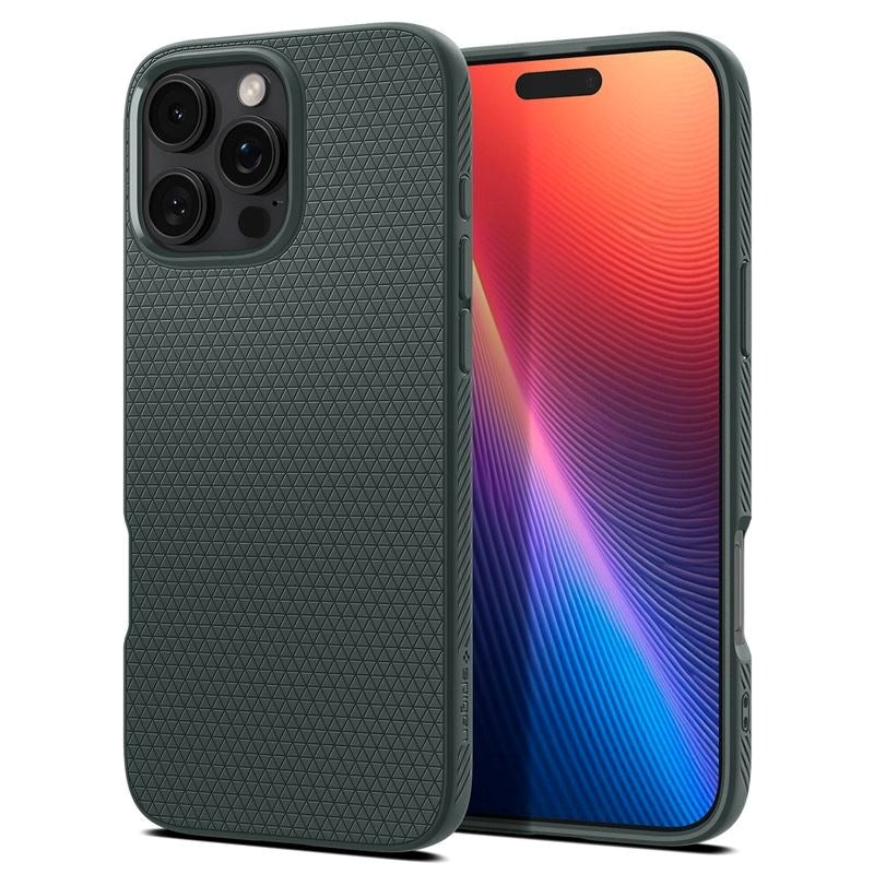 iPhone 16 Pro Max Spigen Liquid Air Bakdeksel - Grønn