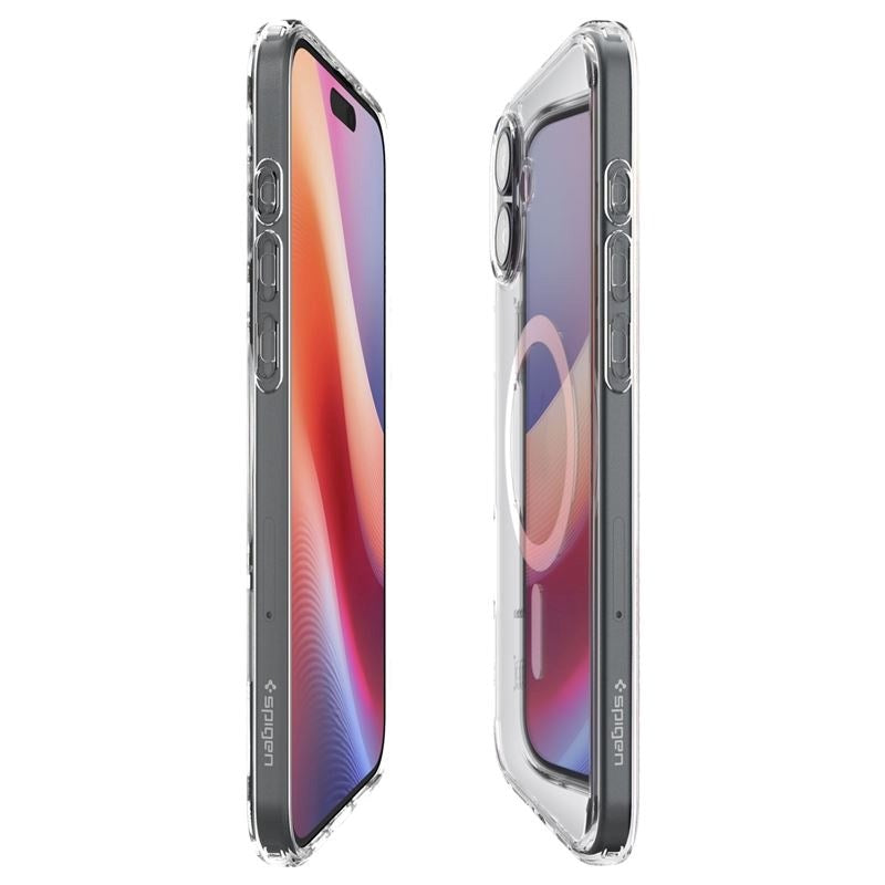 iPhone 16 Spigen Crystal Hybrid-deksel - MagSafe-kompatibel - Gjennomsiktig