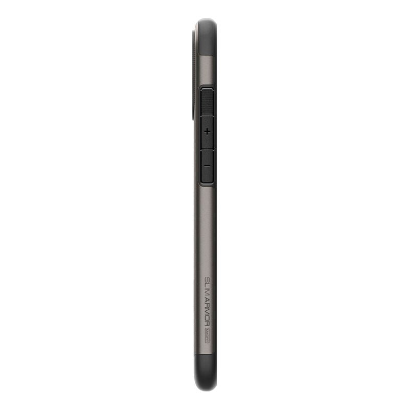 iPhone 16 Spigen Slim Armor Bakdeksel m. Stativ - MagSafe-kompatibel - Gunmetal