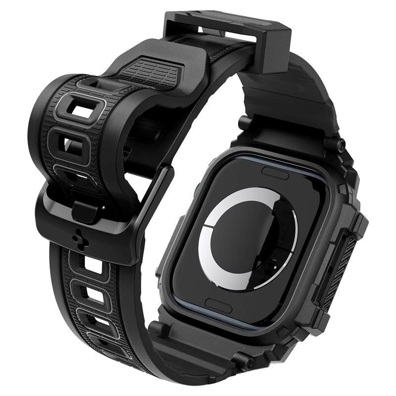Spigen Rugged Armor Pro Apple Watch (38/40/SE/41/42 mm) - Rem m. Omslag - Svart