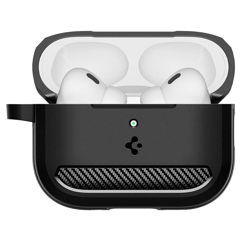 Spigen - Apple AirPods Pro (3. gen.) Rugged Armor Cover - Matte Black