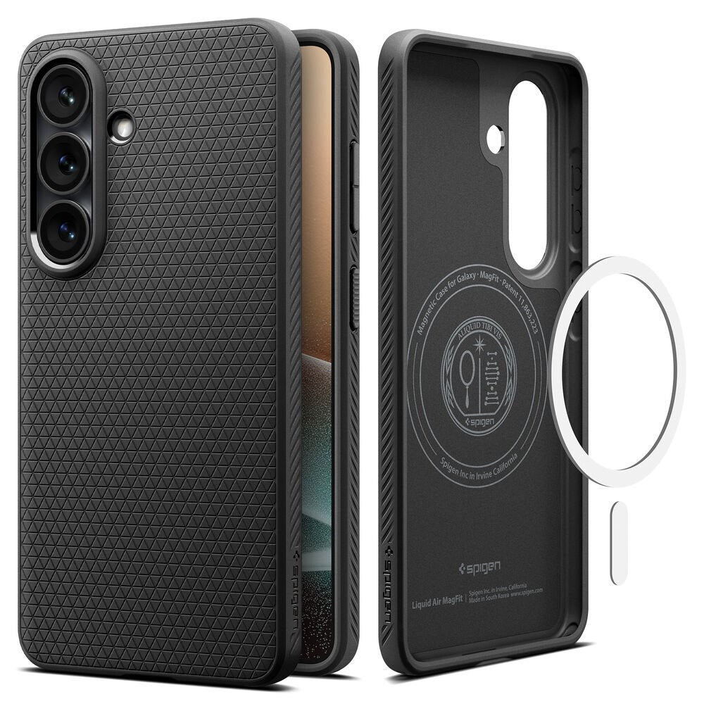 Spigen Samsung Galaxy S26 Liquid Air Bagside Cover - MagSafe Kompatibel - Sort