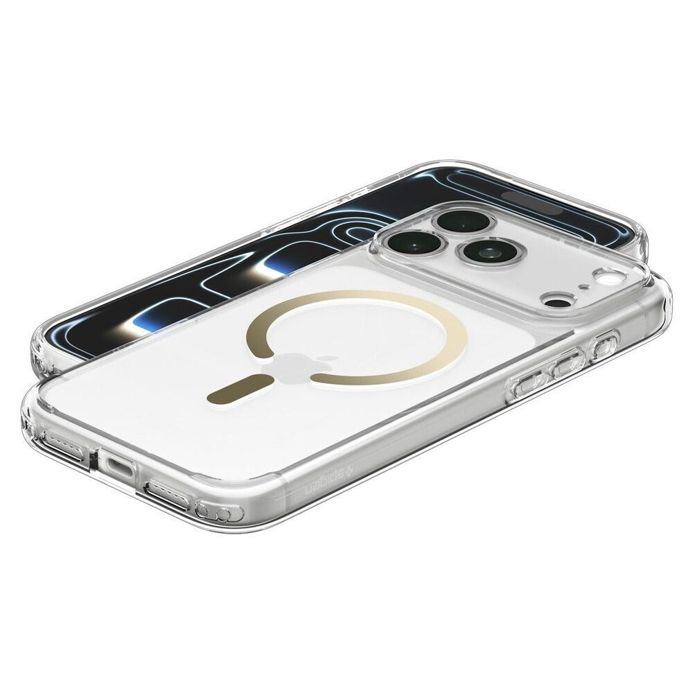 iPhone 18 Pro / 17 Pro Spigen Ultra Hybrid Bagside Cover - MagSafe Kompatibel - Gennemsigtig / Guld
