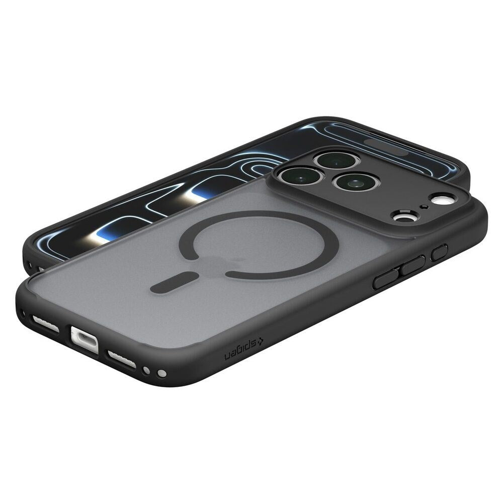 iPhone 18 Pro / 17 Pro Spigen Ultra Hybrid Bagside Cover - MagSafe Kompatibel - Mat Sort