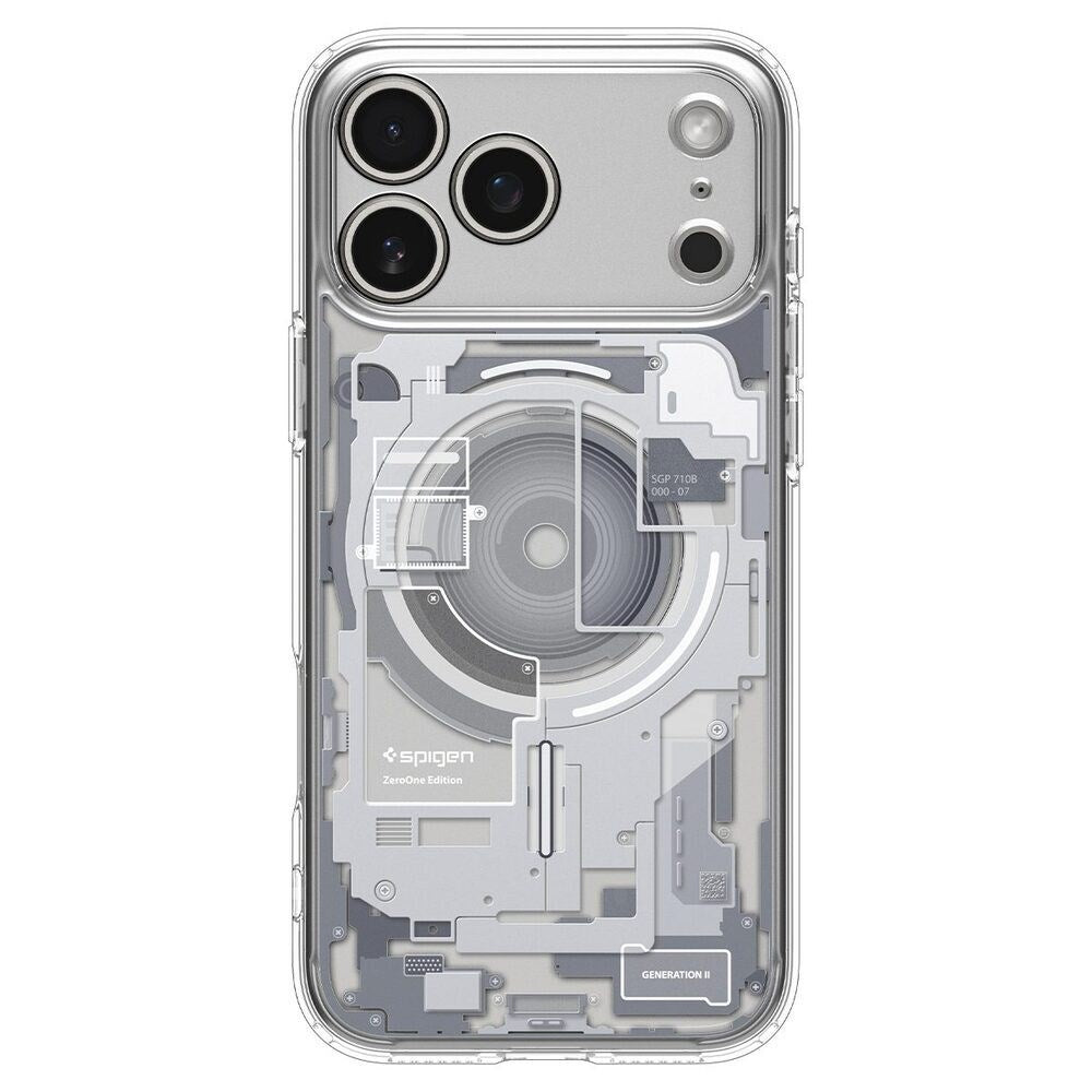 iPhone 18 Pro / 17 Pro Spigen Ultra Hybrid Bagside Cover - MagSafe Kompatibel - Gennemsigtig / Hvid