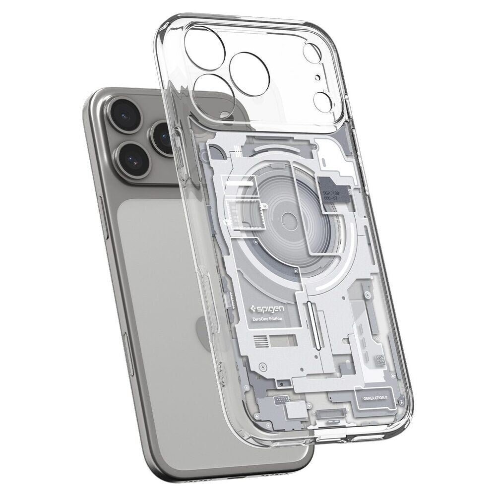iPhone 18 Pro Max / 17 Pro Max Spigen Ultra Hybrid Bagside Cover - MagSafe Kompatibel - Gennemsigtig / Hvid