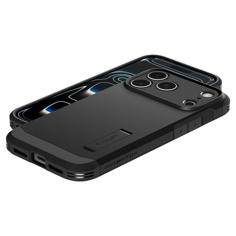 iPhone 18 Pro / 17 Pro Spigen Tough Armor T Bagside Cover - MagSafe Kompatibel - Sort