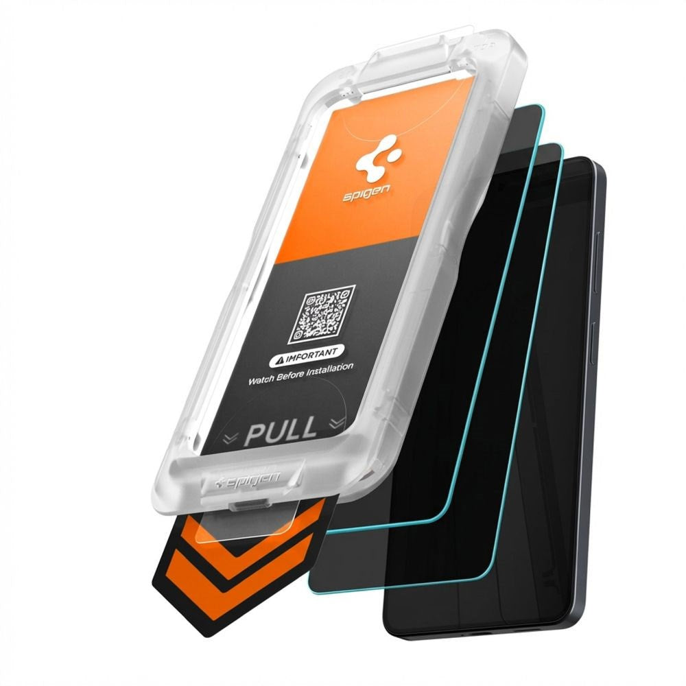 Spigen Samsung Galaxy S26+ (Plus) Glass tR EZ Fit Pro HD Skærmglas - Privacy - 2 stk - Gennemsigtig