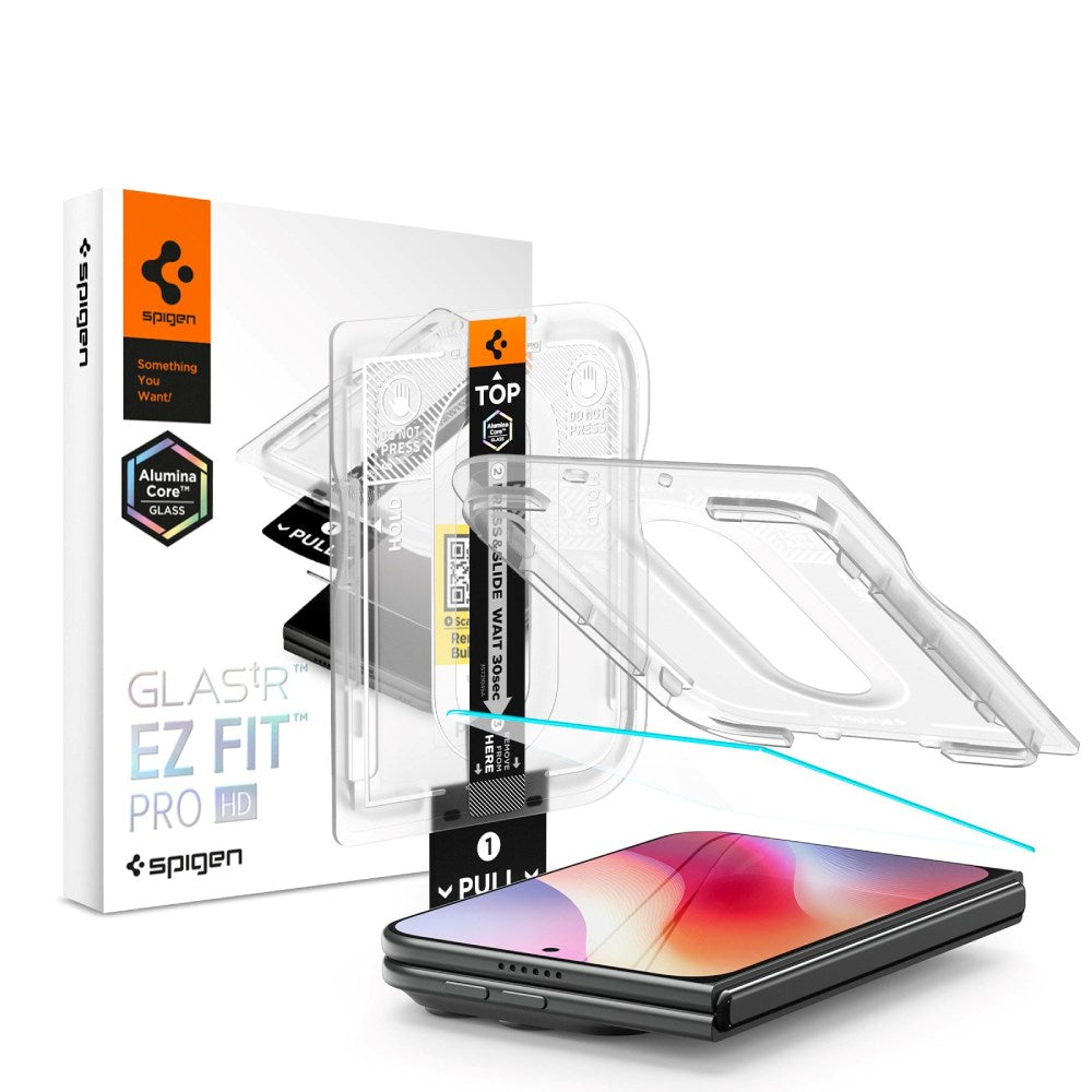 Spigen iPhone Duo Glass tR EZ Fit Pro HD Skærmbeskyttelsesglas - Gennemsigtig