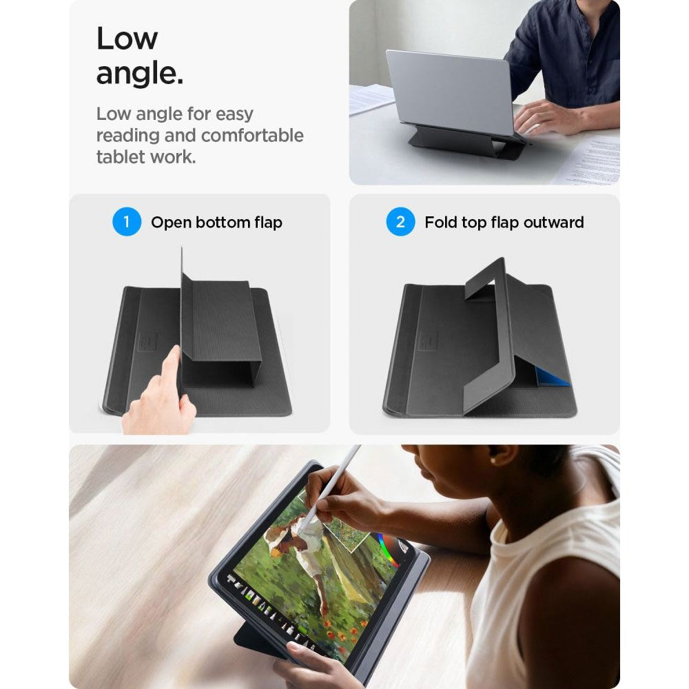 Spigen Slim Fold Laptop Stander - Sort