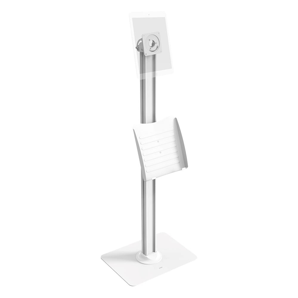 DELTACO Office Tablet Gulvstander - Hvid