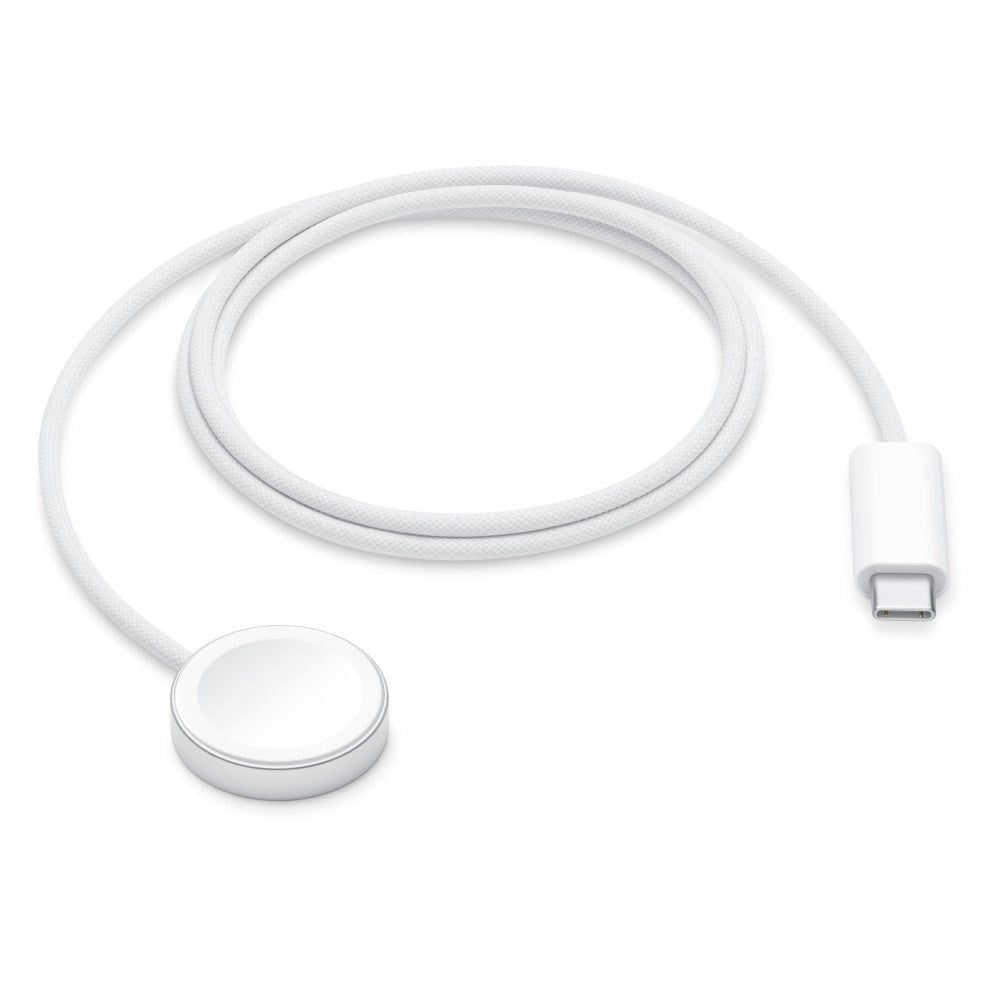 Original Apple magnetisk lader til Apple Watch m. USB-C – Hvit (MT0H3ZM/A)