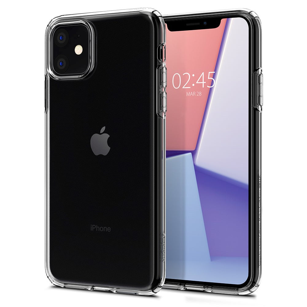 iPhone 11 Spigen Liquid Crystal Bakdeksel - Gjennomsiktig