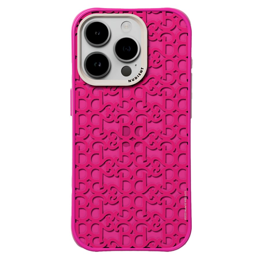 Nudient Form Case iPhone 15 Pro Bakdeksel - Barbie Monogram