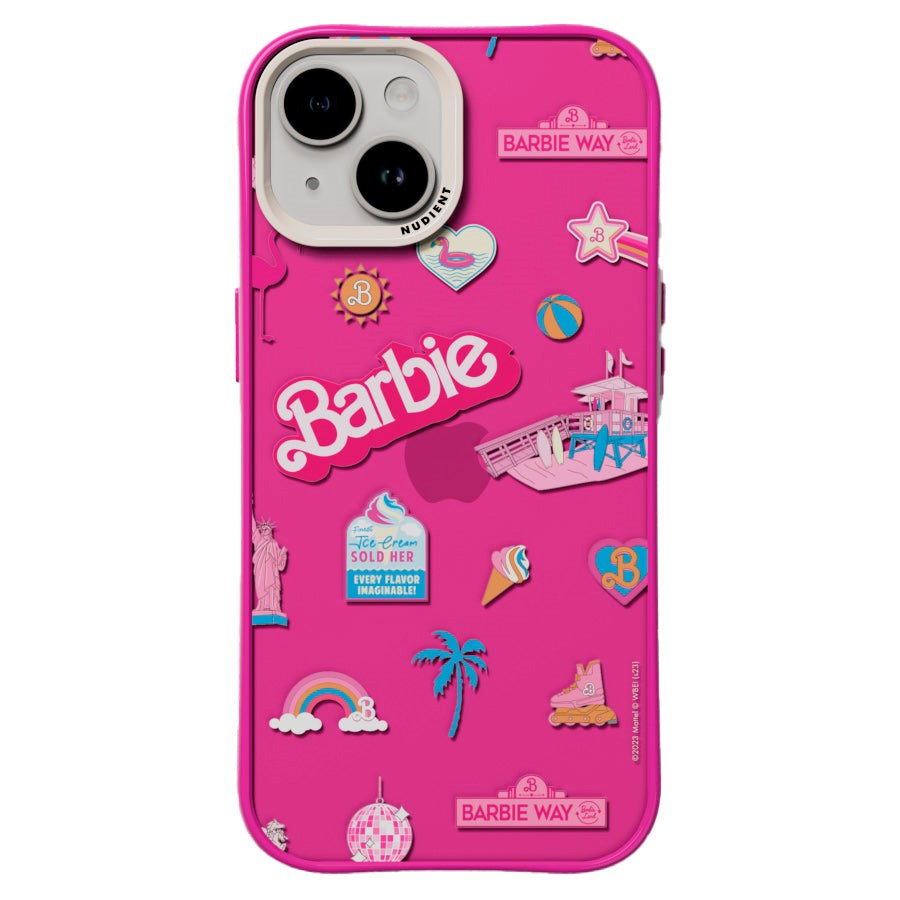 Nudient Form Case iPhone 15 Bakdeksel - Barbie Board