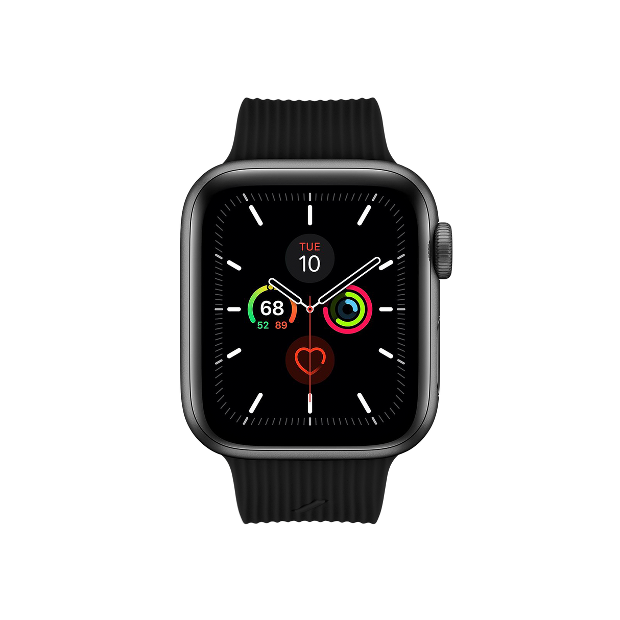 Apple Watch (38/40/SE/41/42 mm) Native Union Curve Strap Silikon Smartwatch-rem - Svart
