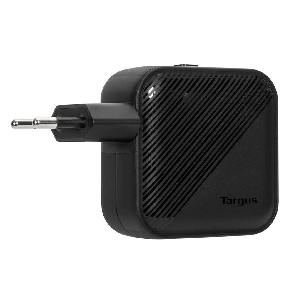 Targus 65W GaN PD Vægoplader m. USB-C, USB-A og Rejseadaptere - Sort
