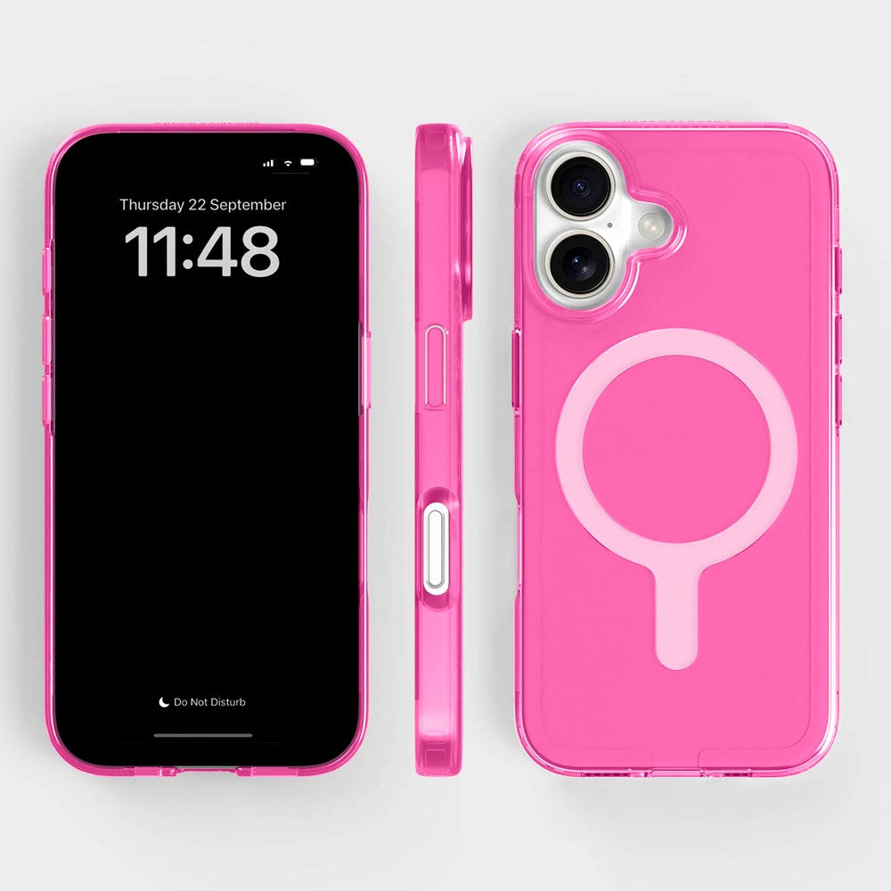agood company iPhone 16 CLRPRTCT 100 % resirkulert plastdeksel - Gjennomsiktig / Candy Pink