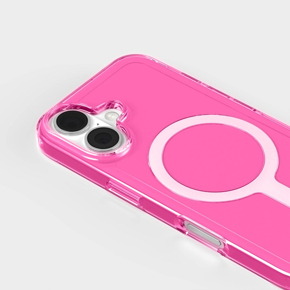 agood company iPhone 16 CLRPRTCT 100 % resirkulert plastdeksel - Gjennomsiktig / Candy Pink