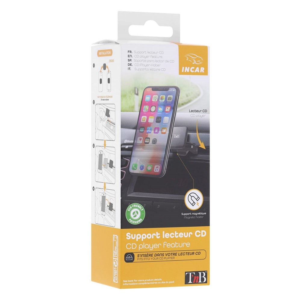 T'NB Magnetisk Mobilholder for Bil med CD-spiller Montering - Svart