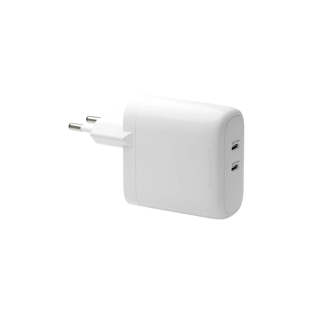 2 x USB-C 45W - dbramante1928 EU Vegglader - Hvit