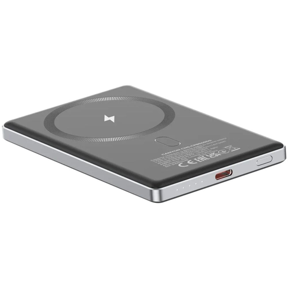 Canyon OnPower 505 PowerBank - 20W / 5000 mAh - MagSafe Kompatibel - Grå