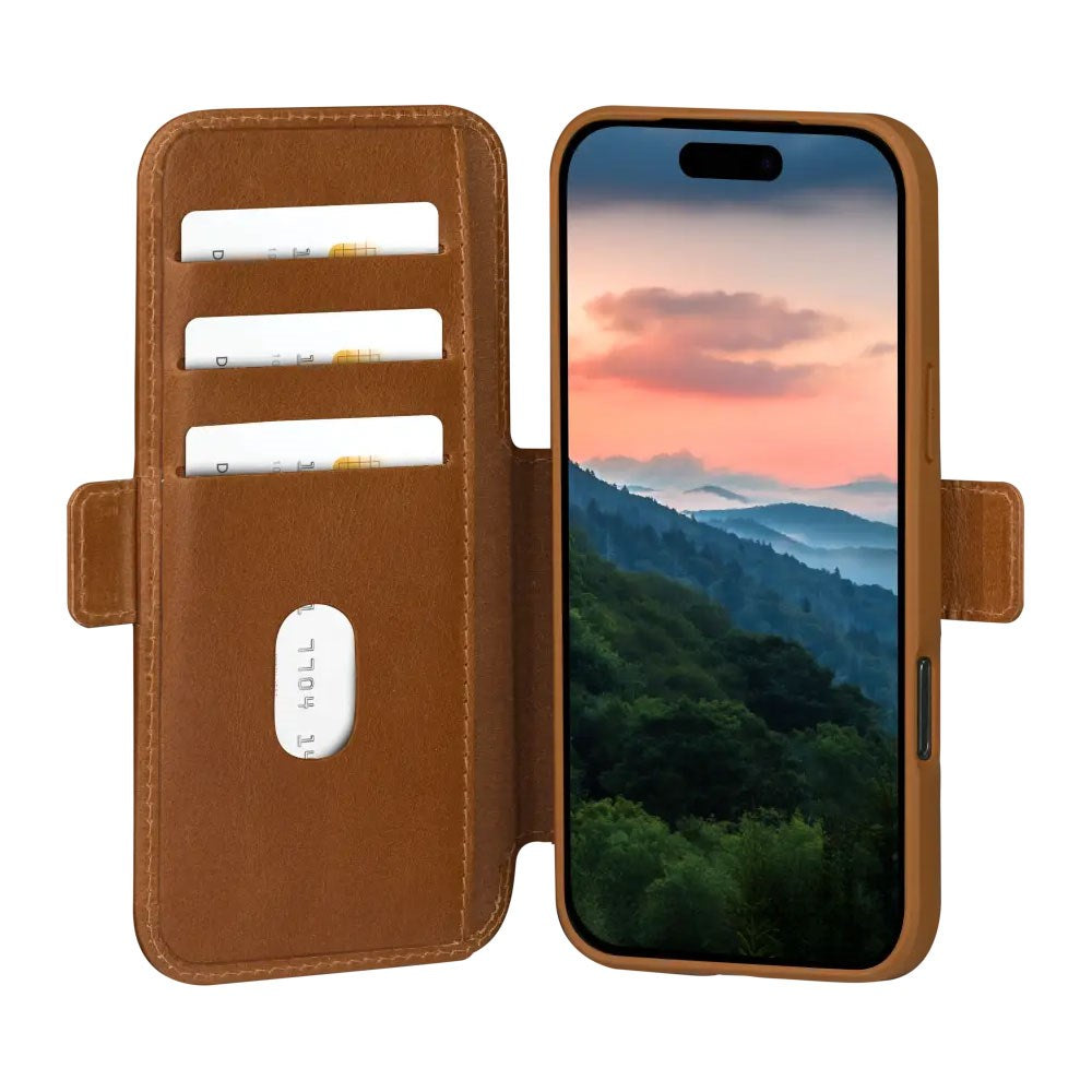 dbramante1928 iPhone 17 Pro Copenhagen Flip Cover m. Ståfunktion - Tan