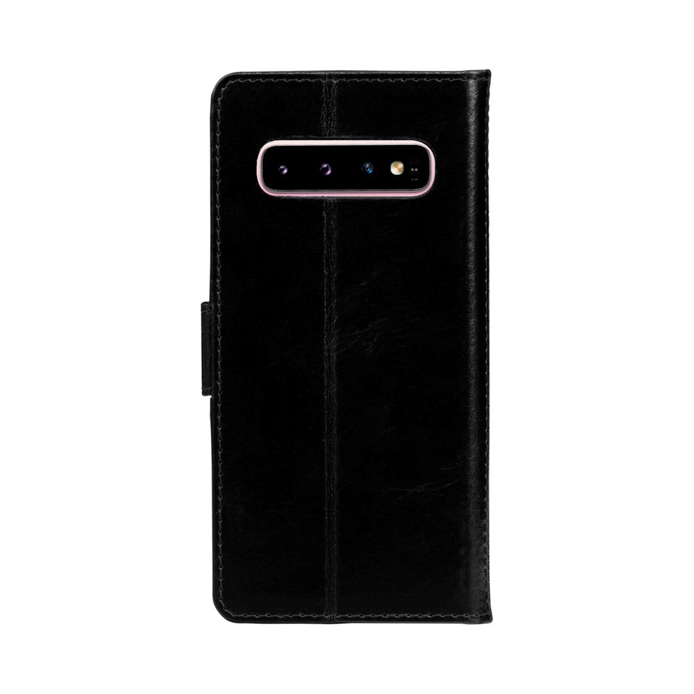 Samsung Galaxy S10 - dbramante1928 Copenhagen Ægte Læder Flip Cover m. Pung - Black