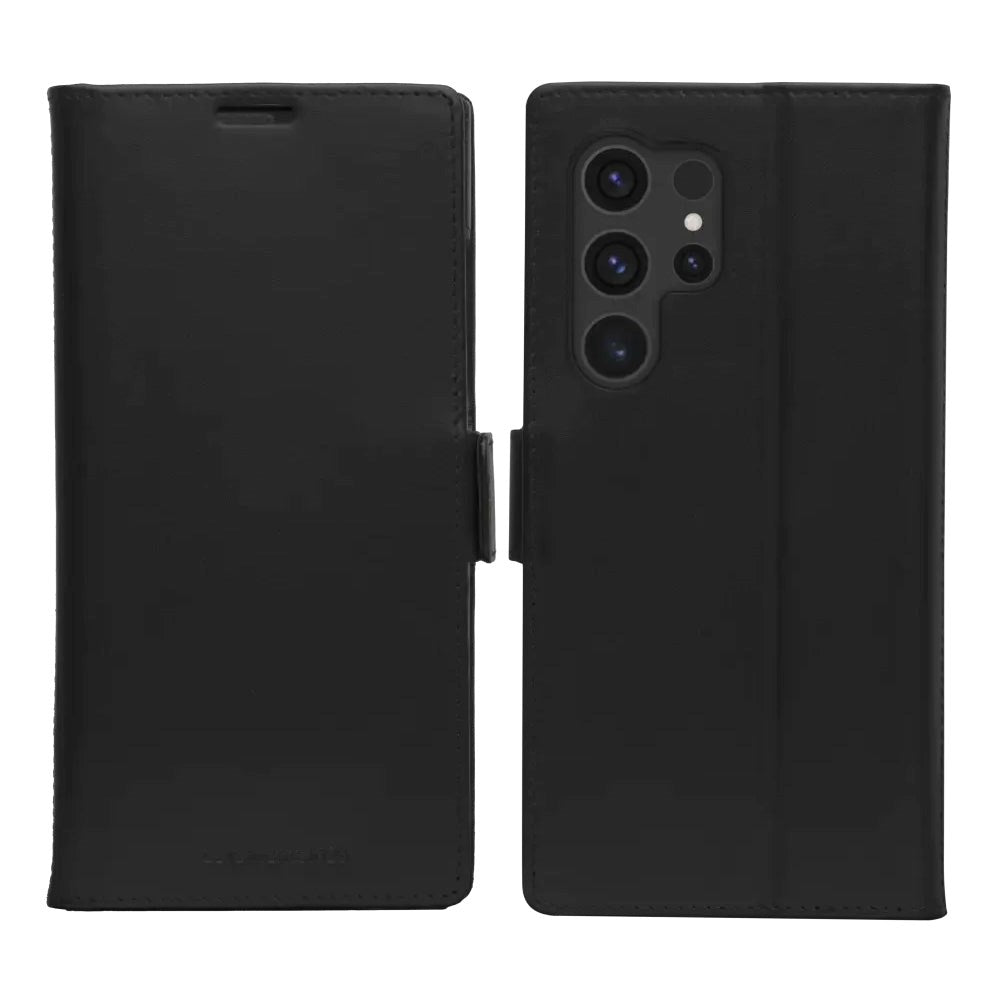 Samsung Galaxy S24 Ultra dbramante1928 Copenhagen Slim Leather Flip Cover m. Lommebok - Svart