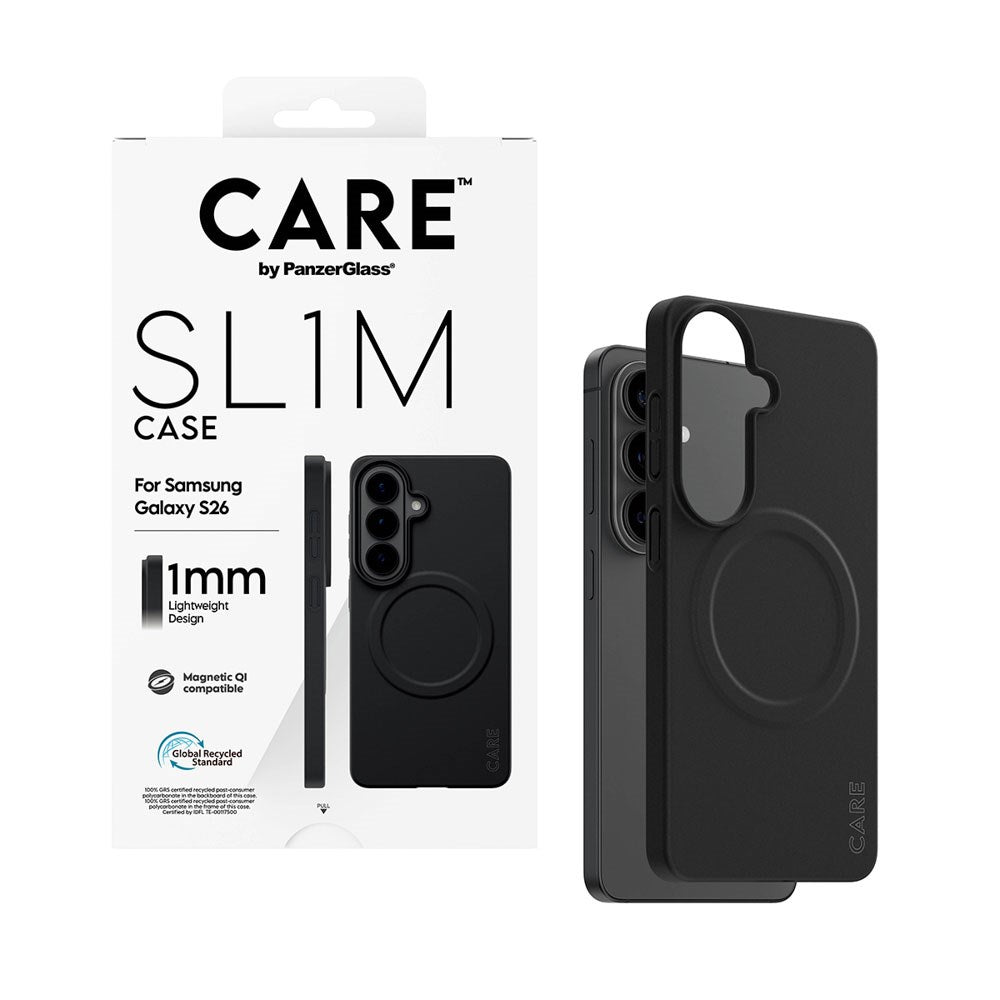 Samsung Galaxy S26 CARE by PanzerGlass SL1M Cover - Sort