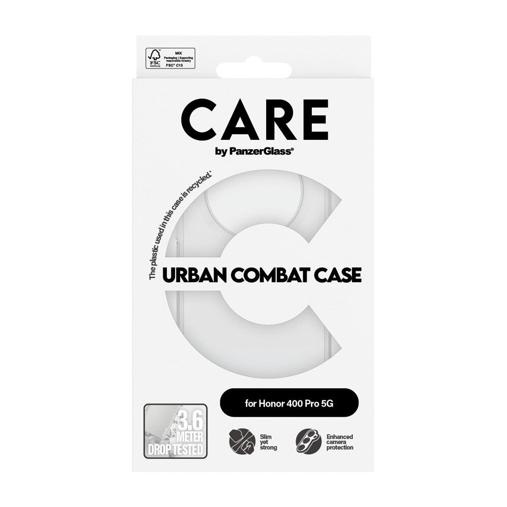 Honor 400 Pro - CARE by PanzerGlass FLAGSHIP Urban Combat Cover - Transparent