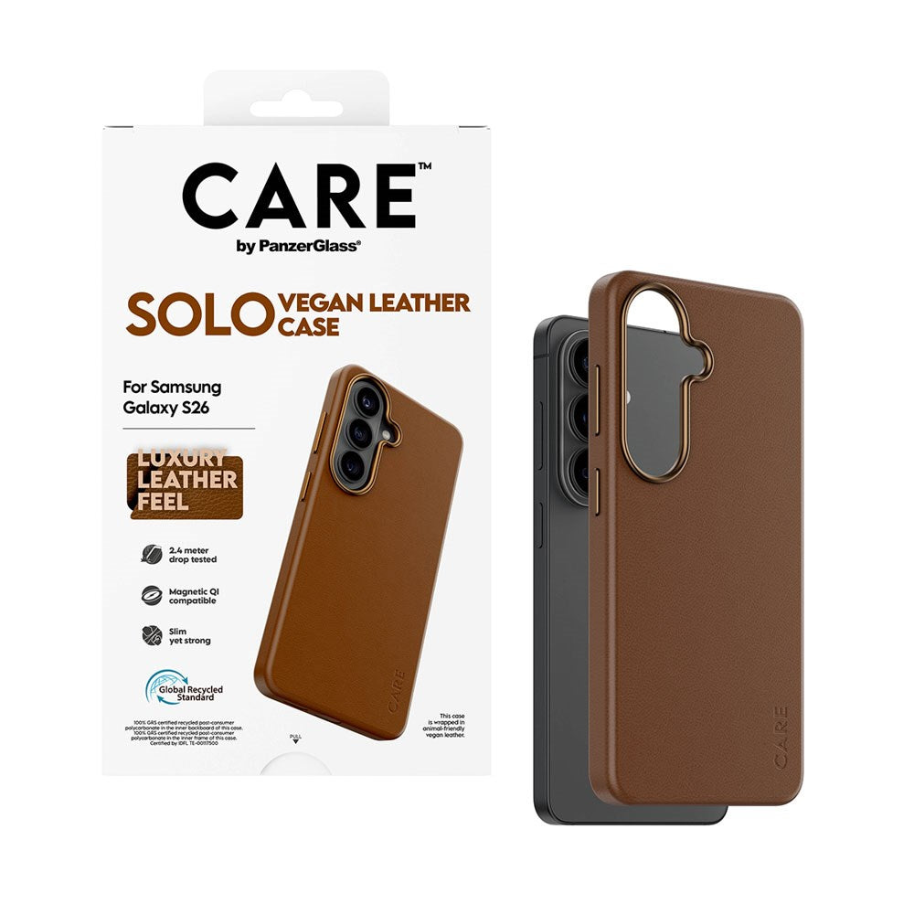 Samsung Galaxy S26 CARE by PanzerGlass SOLO Cover - Brun