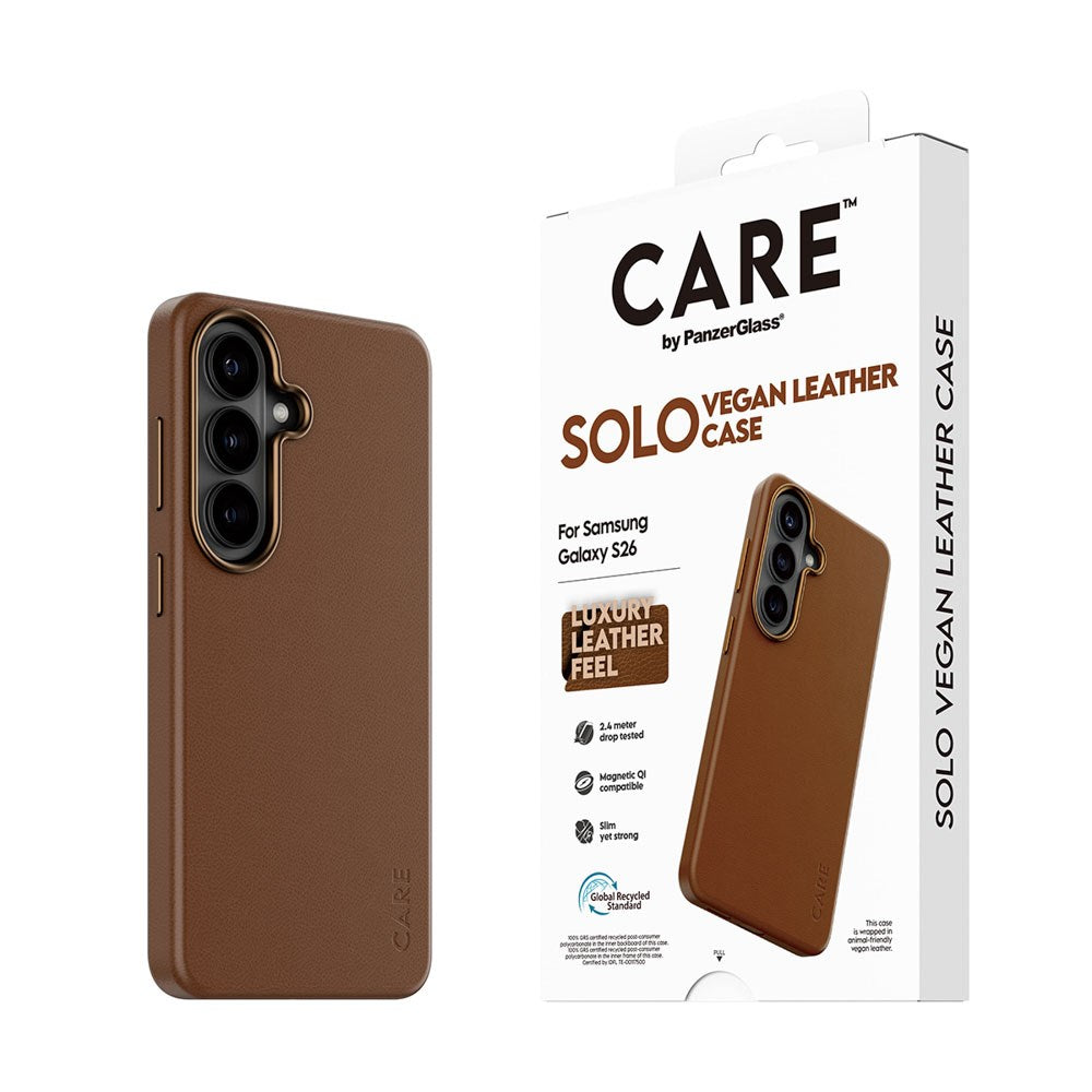 Samsung Galaxy S26 CARE by PanzerGlass SOLO Cover - Brun