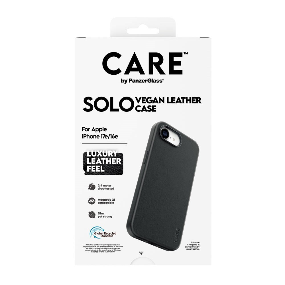 iPhone 17e / 16e CARE by PanzerGlass SOLO Cover - Sort