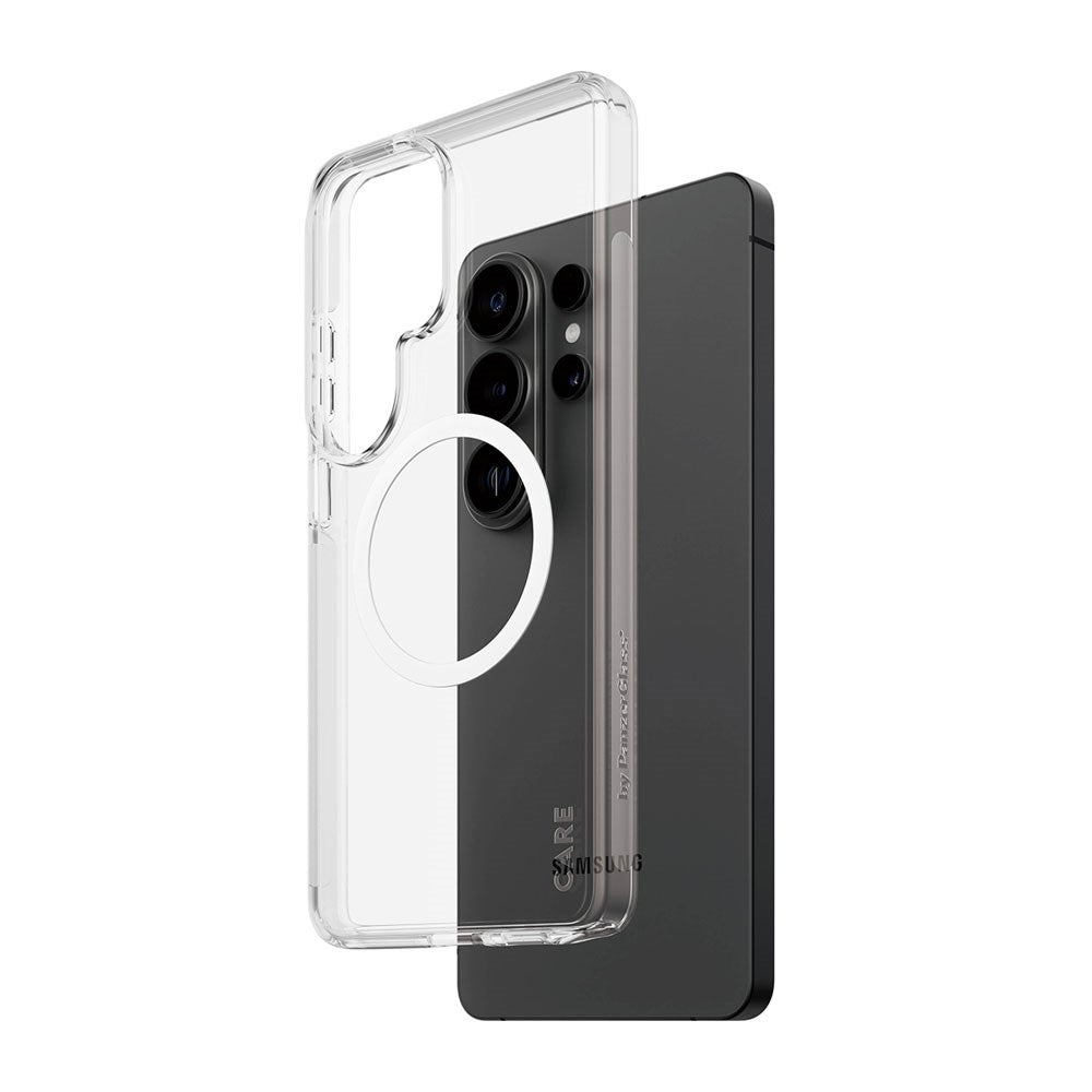 Samsung Galaxy S26 Ultra CARE by PanzerGlass Urban Explorer Cover - Qi Kompatibel - Gennemsigtig / Hvid
