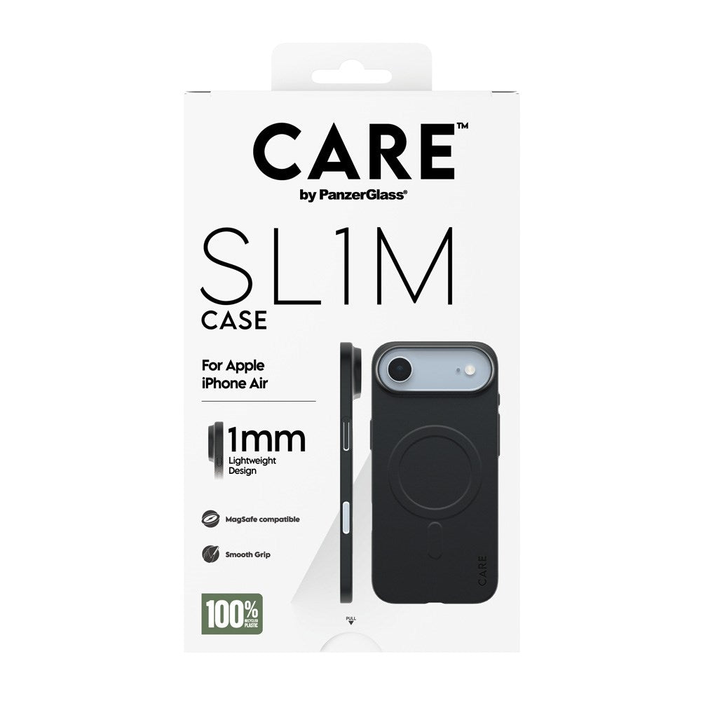 iPhone Air CARE by PanzerGlass SL1M Cover - MagSafe Kompatibel - Sort