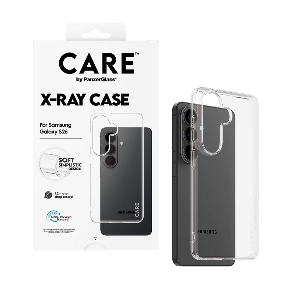 Samsung Galaxy S26 CARE by PanzerGlass Fashionable X-Ray Soft Basic Cover - Transparent