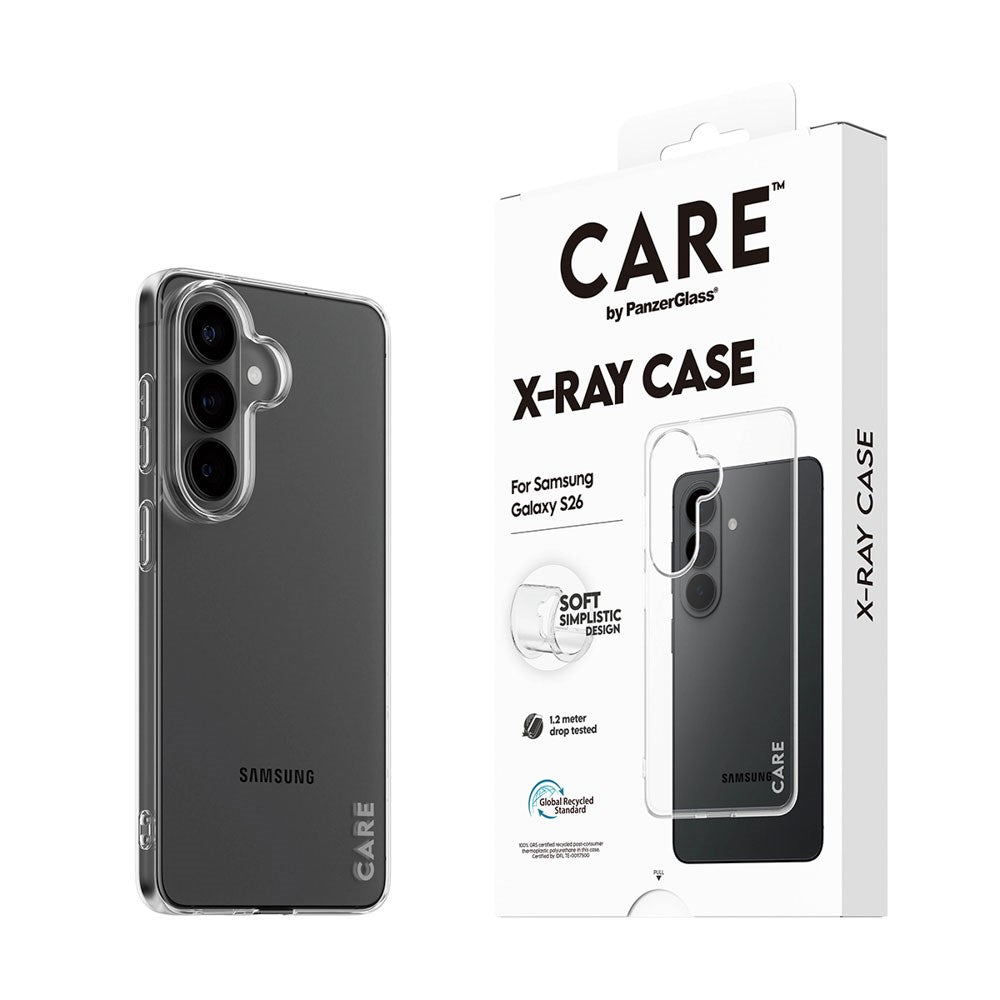 Samsung Galaxy S26 CARE by PanzerGlass Fashionable X-Ray Soft Basic Cover - Transparent