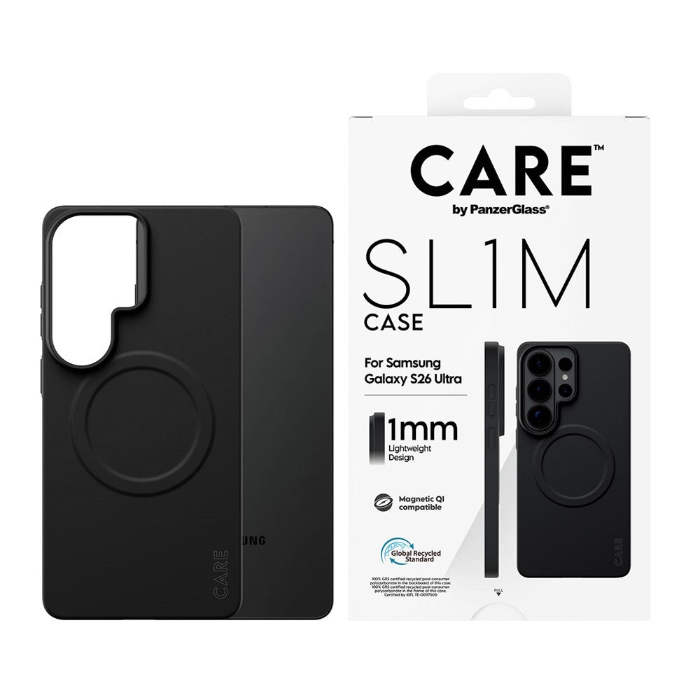 Samsung Galaxy S26 Ultra CARE by PanzerGlass SL1M Cover - Sort
