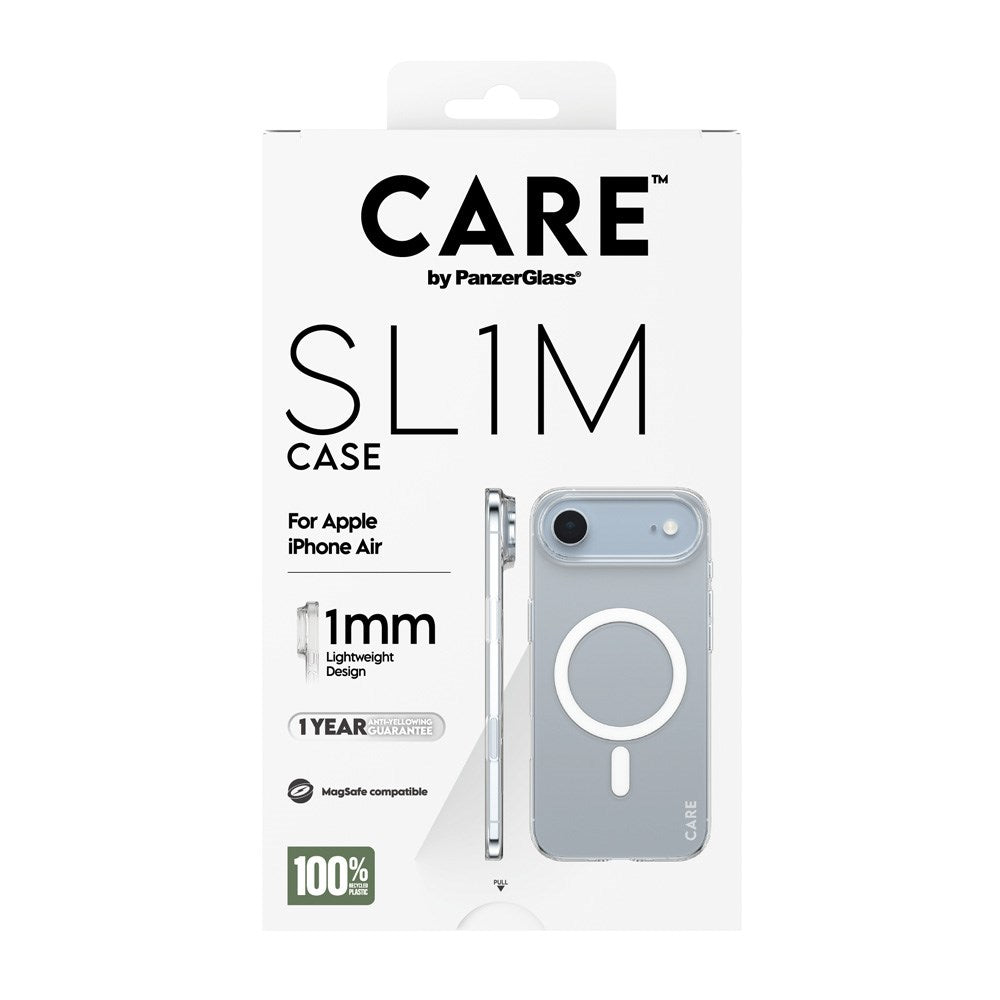 iPhone Air CARE by PanzerGlass SL1M Cover - MagSafe Kompatibel - Gennemsigtig
