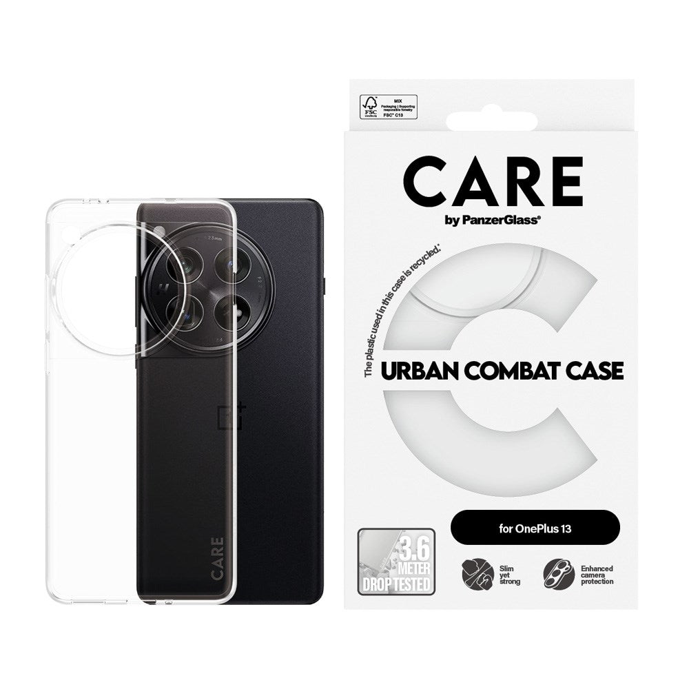 CARE by PanzerGlass OnePlus 13 FASHION X-Ray Soft Basic Bakdeksel - Gjennomsiktig