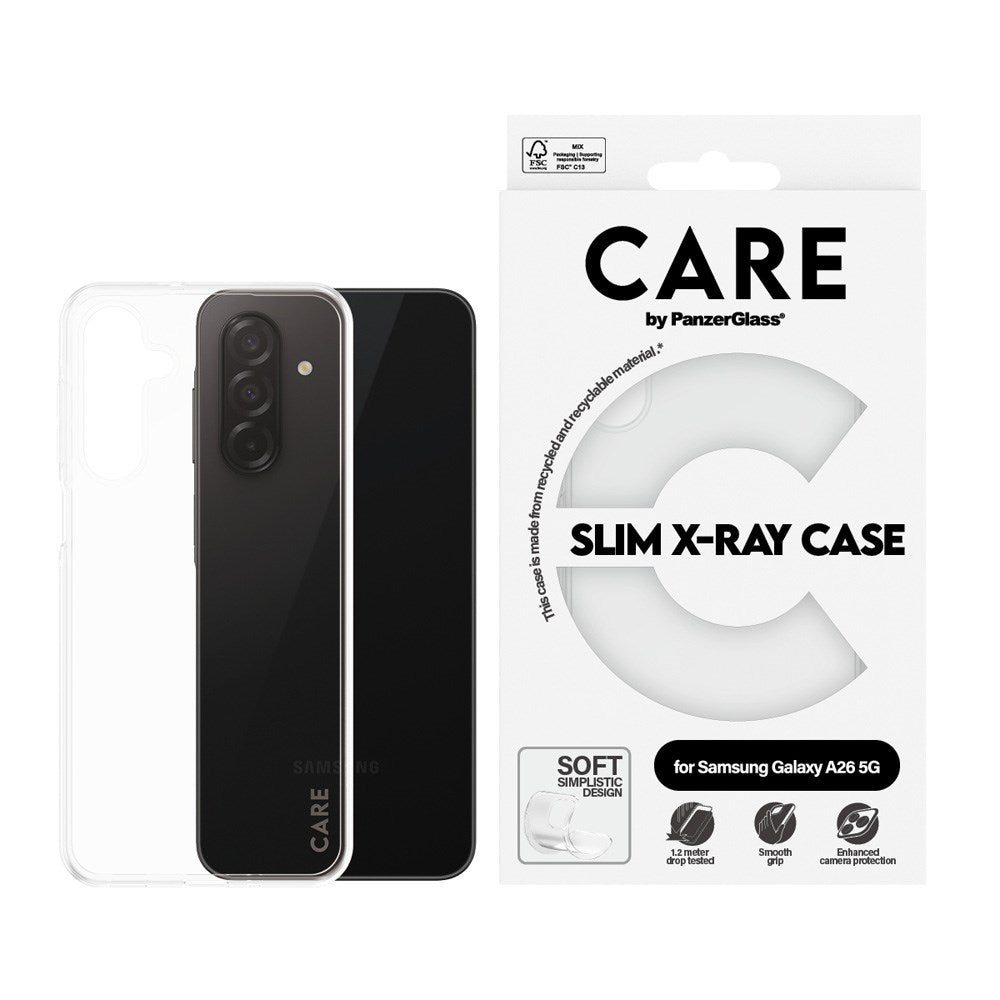CARE by PanzerGlass Samsung Galaxy A26 (5G) FASHION X-Ray Soft Basic Bakdeksel - Gjennomsiktig