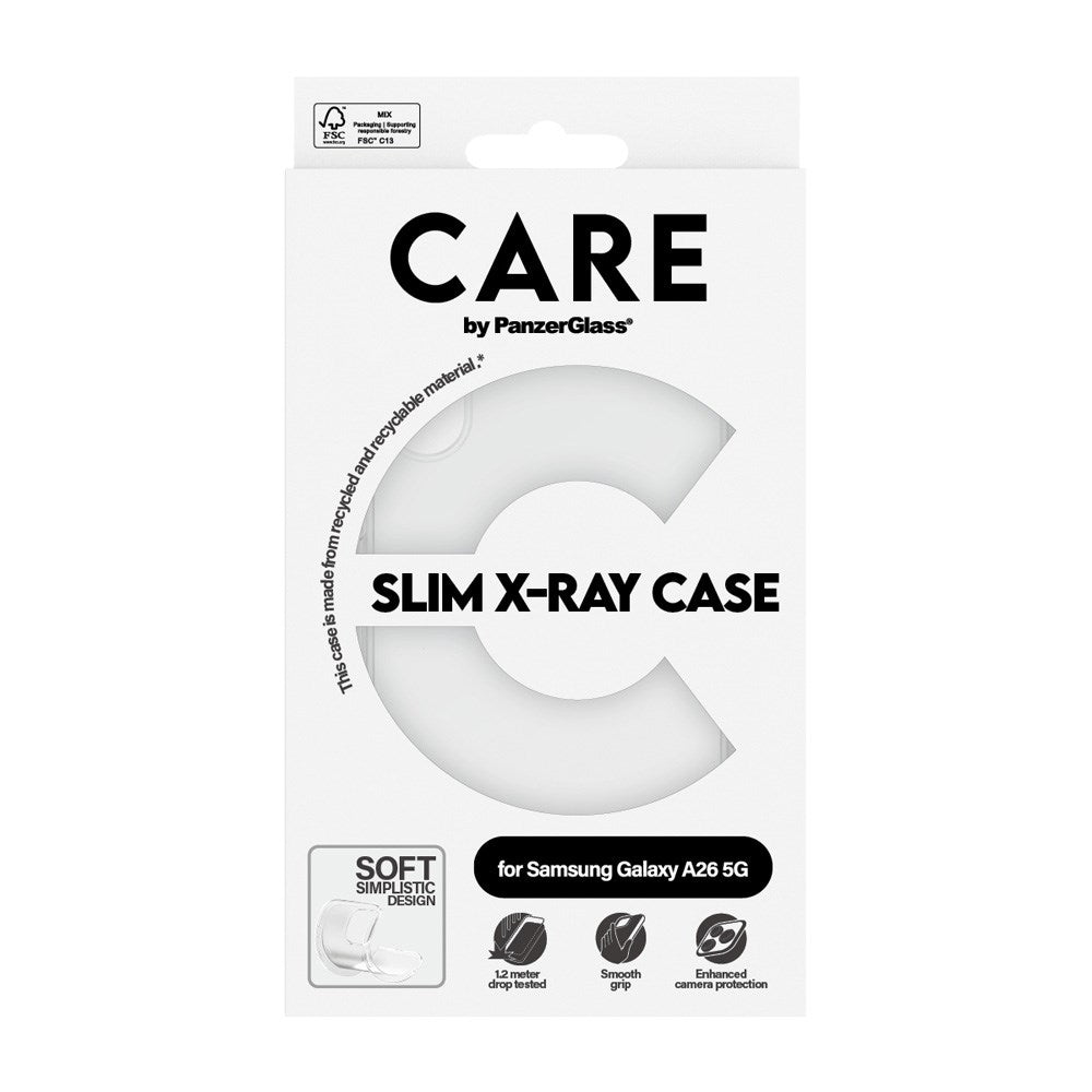 CARE by PanzerGlass Samsung Galaxy A26 (5G) FASHION X-Ray Soft Basic Bakdeksel - Gjennomsiktig
