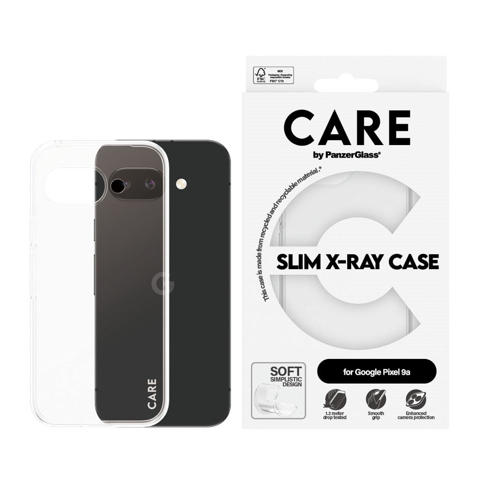 CARE by PanzerGlass Google Pixel 9a FASHION X-Ray Soft Basic Bakdeksel – Gjennomsiktig