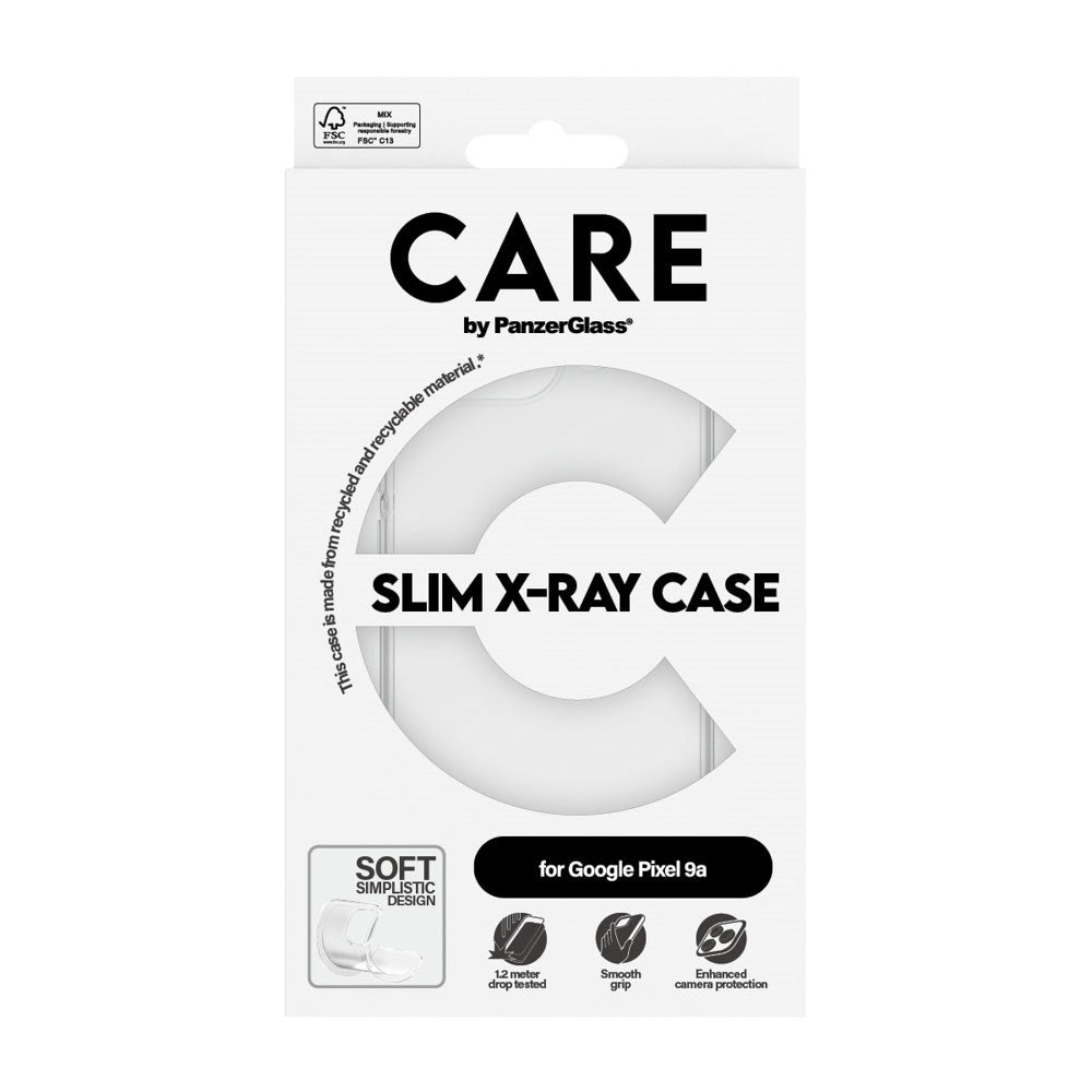 CARE by PanzerGlass Google Pixel 9a FASHION X-Ray Soft Basic Bakdeksel – Gjennomsiktig
