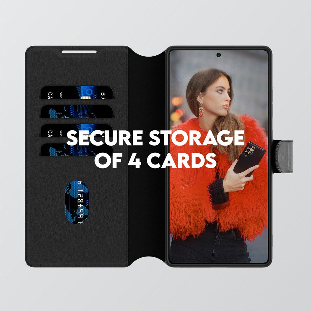 CARE by PanzerGlass Samsung Galaxy S25 Ultra Feature Lommebokveske m. Stativ - Svart