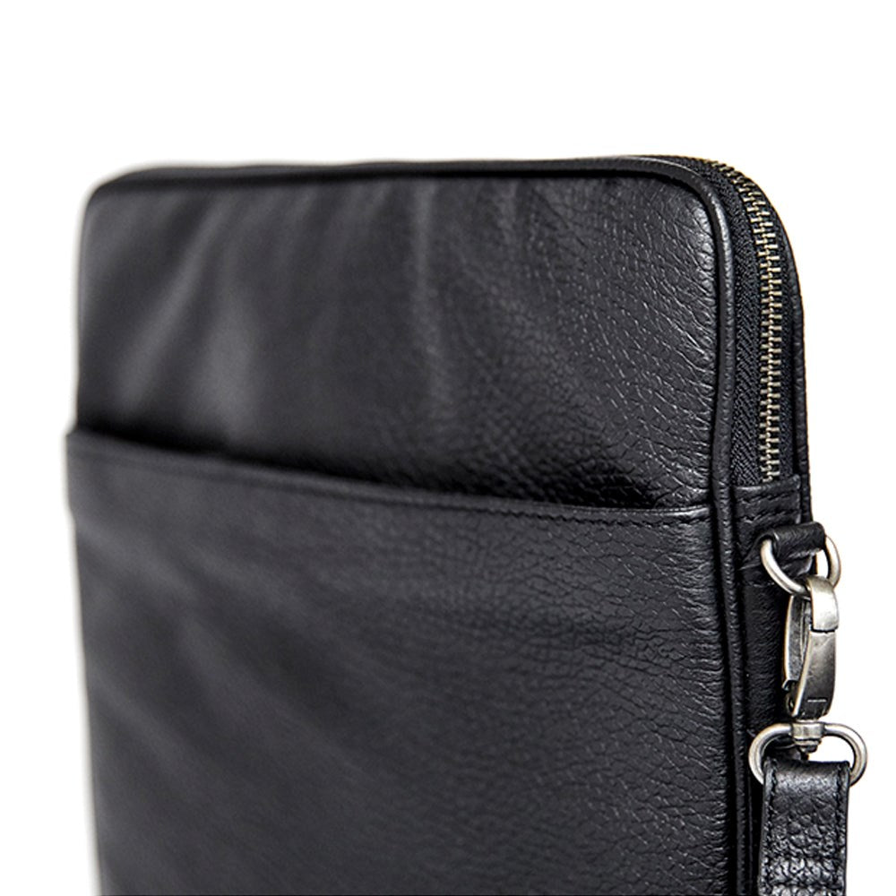 CURRO Messenger Veske i ekte skinn 14-15'' - Svart