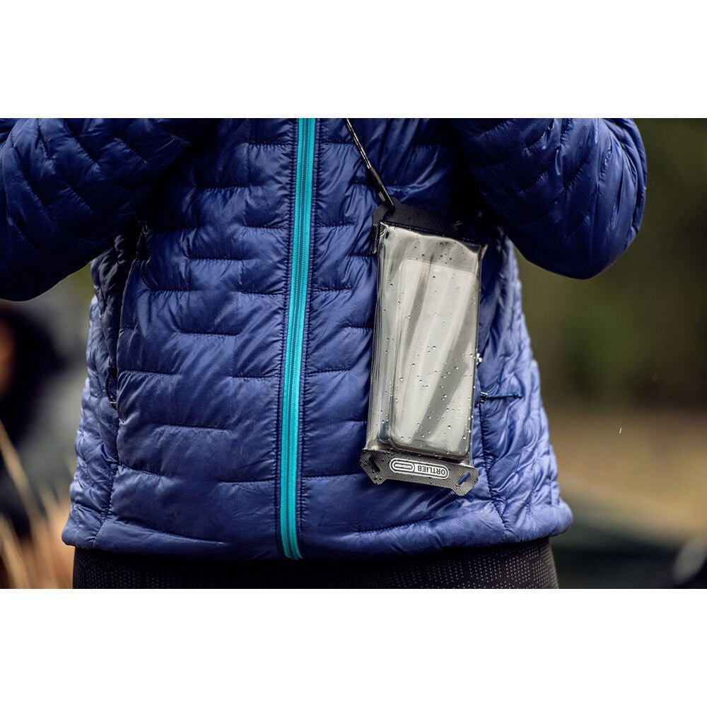 ORTLIEB Safe-It vanntett mobilveske (maks. mobil: 16 x 8 cm) - svart / gjennomsiktig