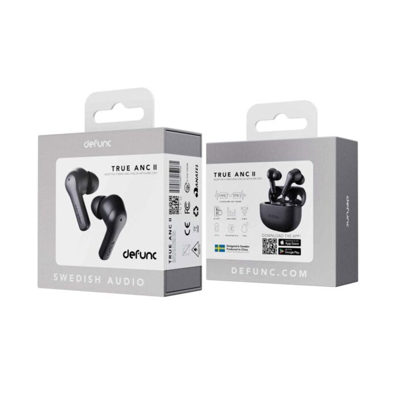 Defunc True ANC Plugin In-Ear Trådløse Høretelefoner - Sort