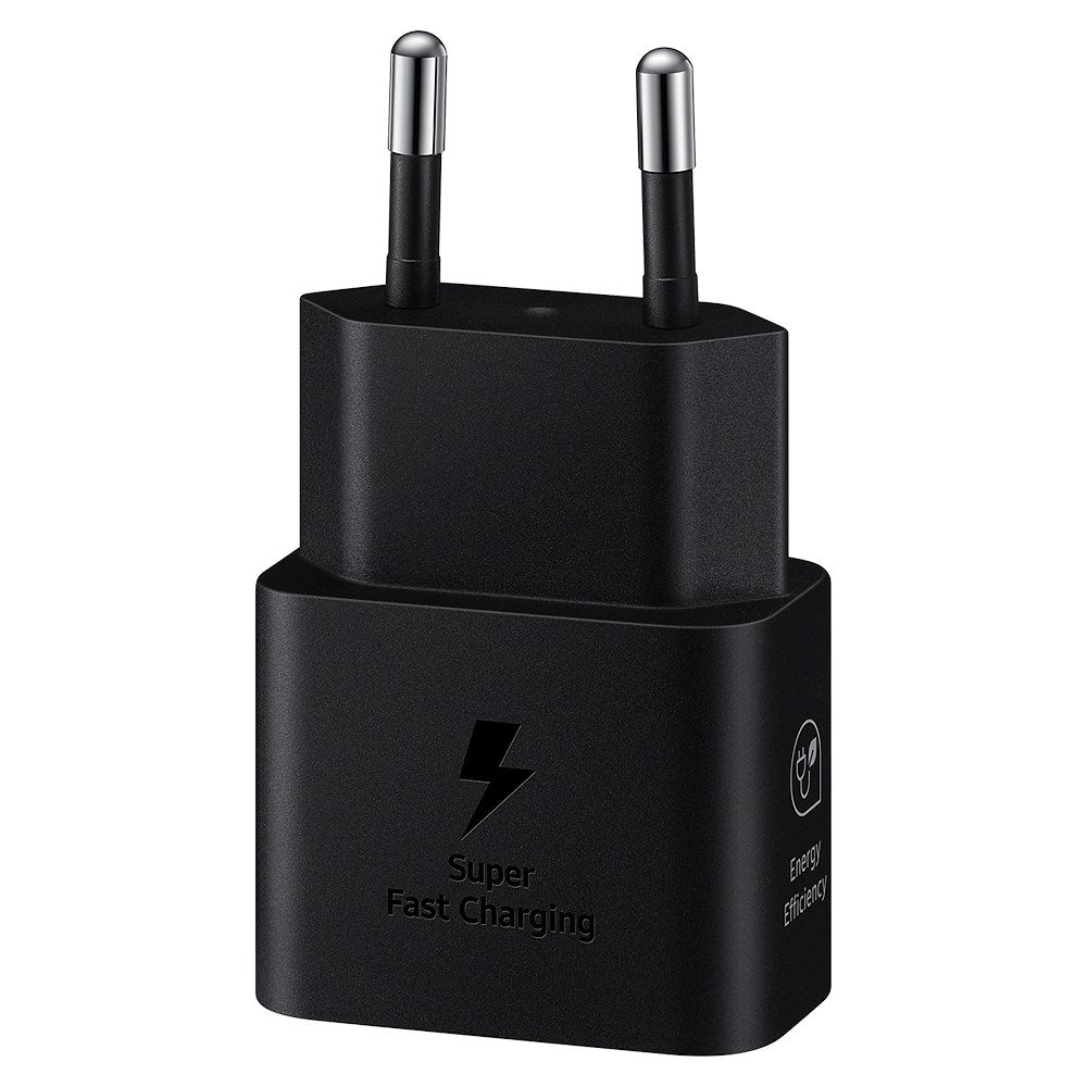 Original Samsung Super Fast Charge 25W GaN USB-C strømadapter - svart